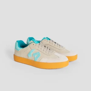 Zapatillas Gris Topo con Turquesa