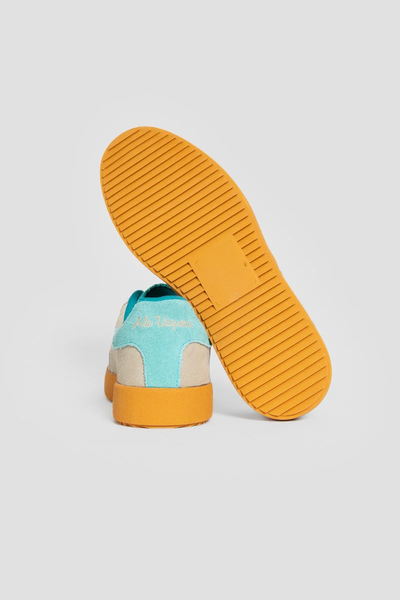 Zapatillas Gris Topo con Turquesa - Imagen 5