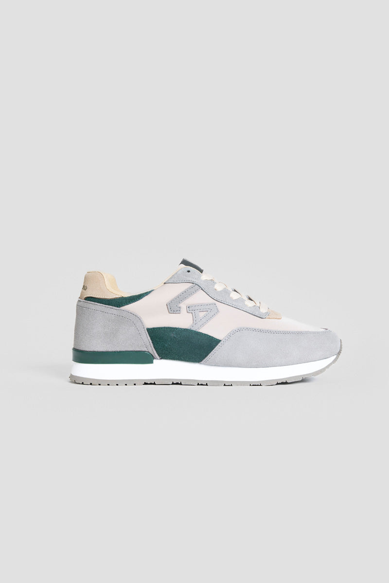 Zapatillas Hombre Gris con Verde - Imagen 3