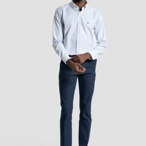 Camisa Doble raya Celeste