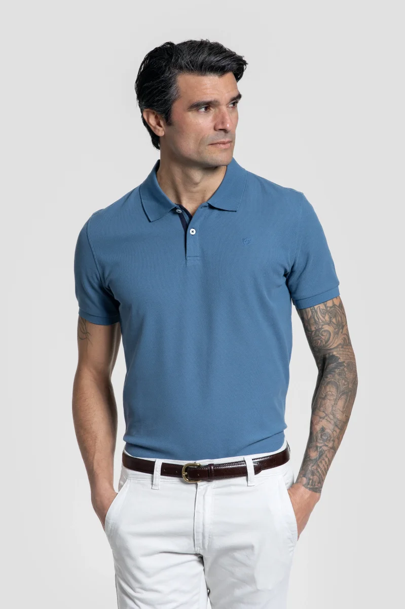 Polo Escudo Azul