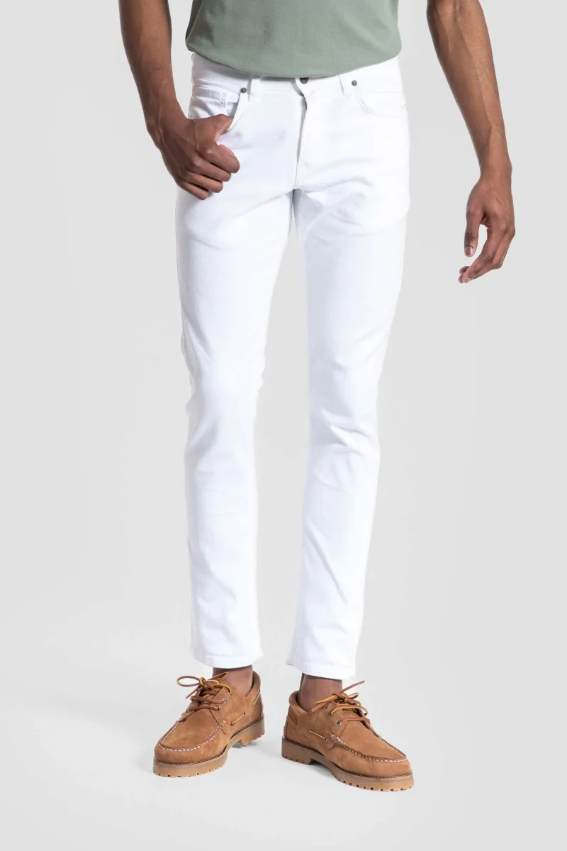 Pantalón Cinco Bolsillos Blanco - Imagen 4