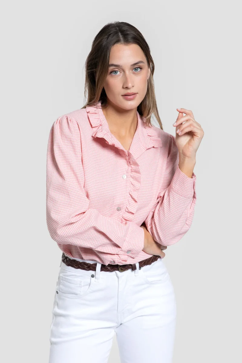 Blusa Cuadros Vichy Maquillaje - Imagen 2