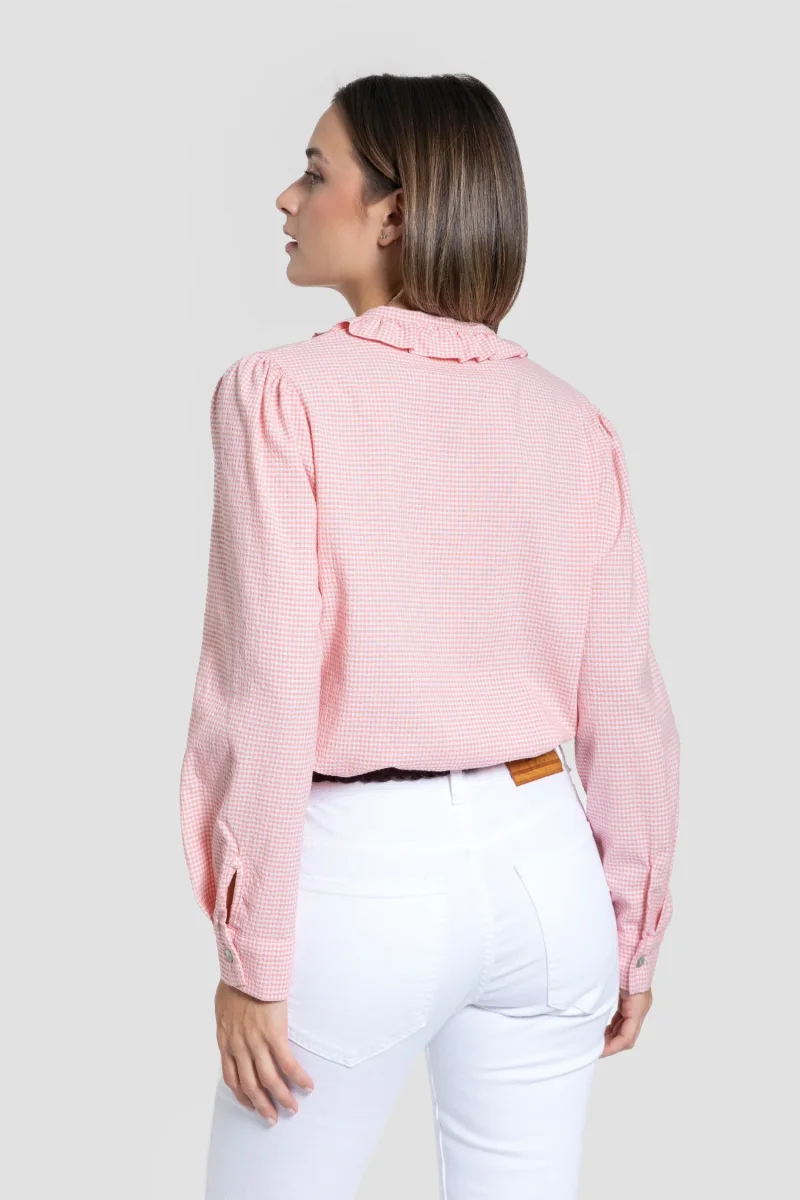Blusa Cuadros Vichy Maquillaje - Imagen 4