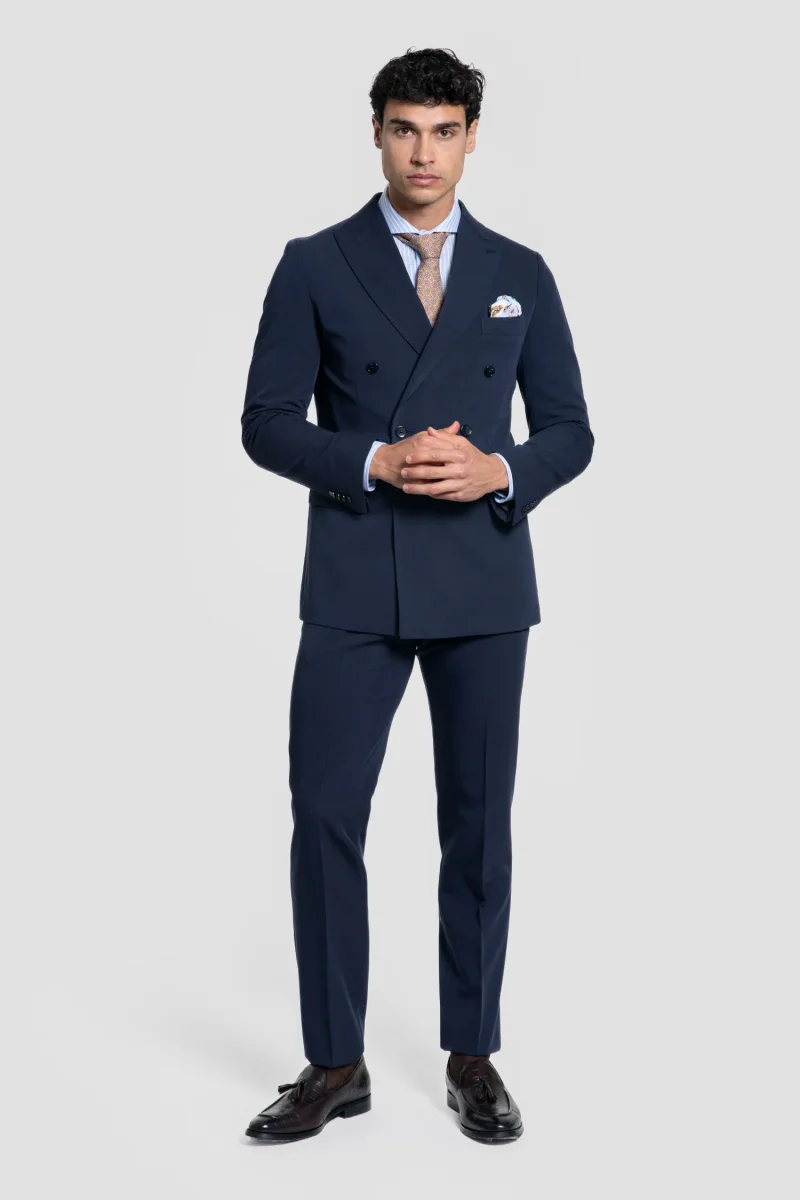 Traje Cruzado Azul - Imagen 3