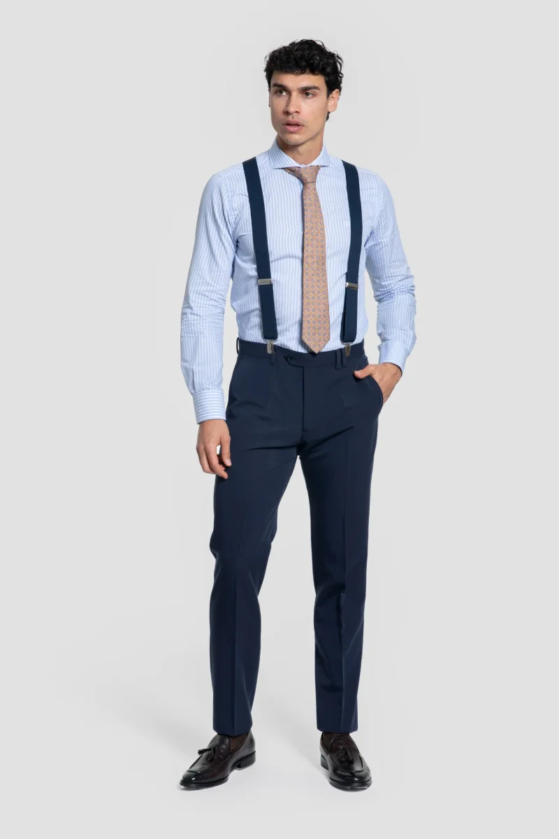 Traje Cruzado Azul - Imagen 8