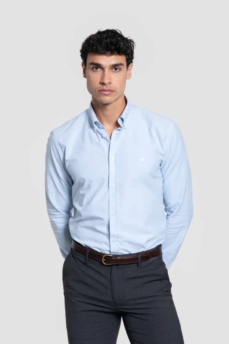 Camisa Celeste de Vestir - Imagen 3