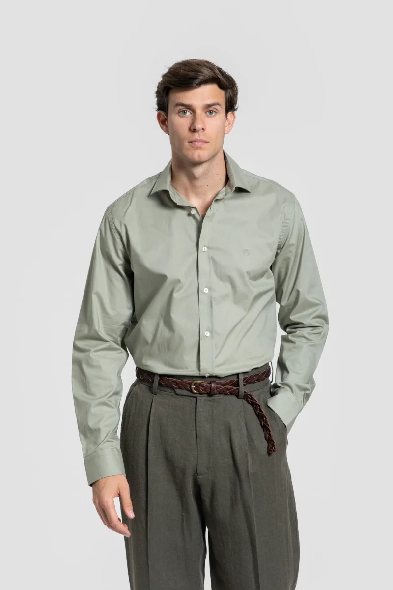 Camisa Lisa Kaki - Imagen 4