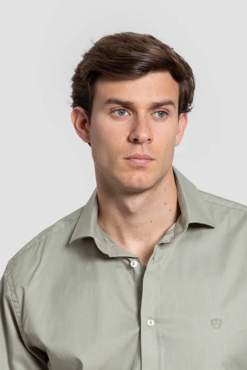 Camisa Lisa Kaki - Imagen 3