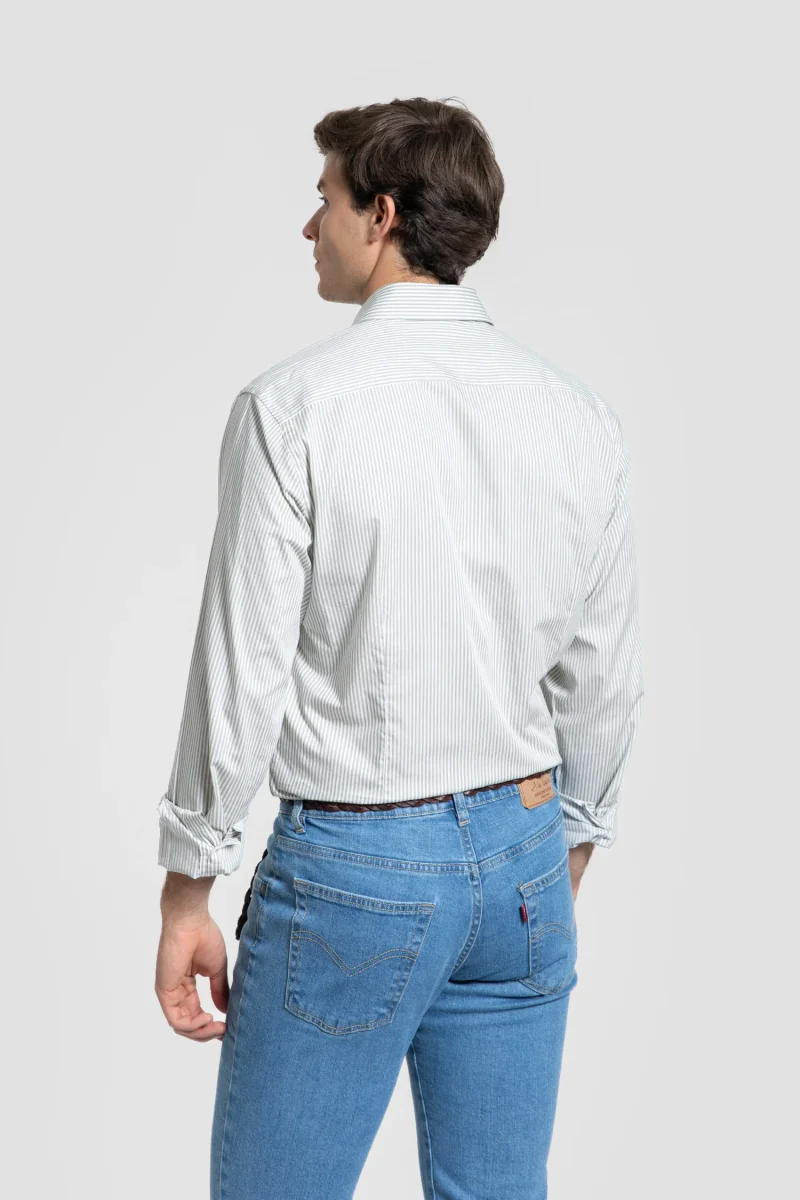 Camisa Rayas Kaki - Imagen 5