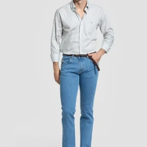 Camisa Rayas Kaki