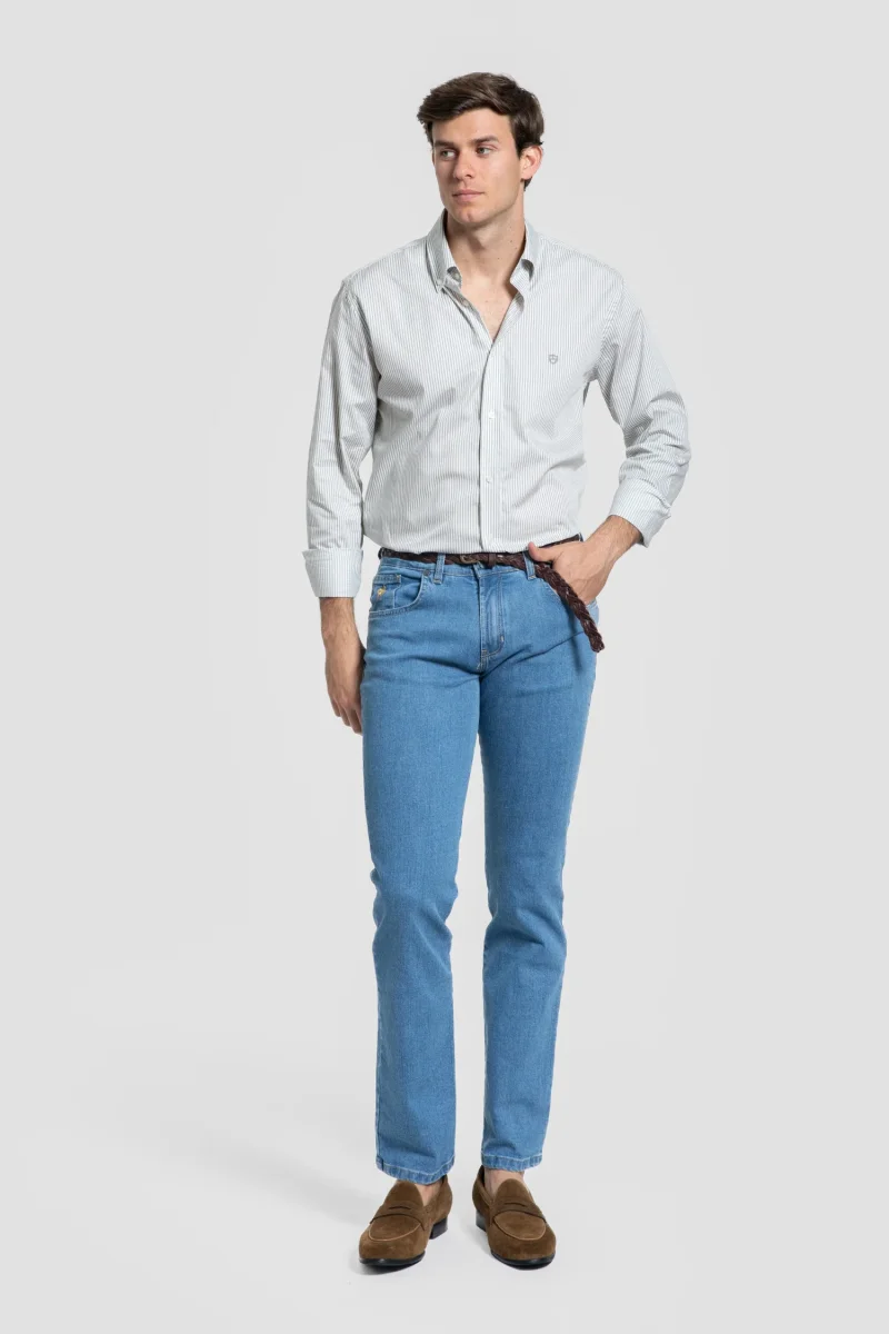 Camisa Rayas Kaki - Imagen 2