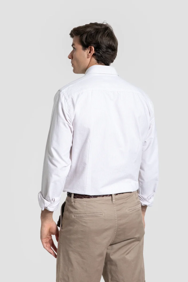 Camisa Rayas Camel - Imagen 5