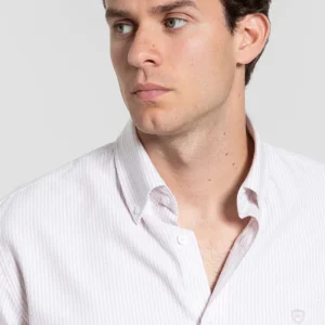 Camisa Rayas Camel