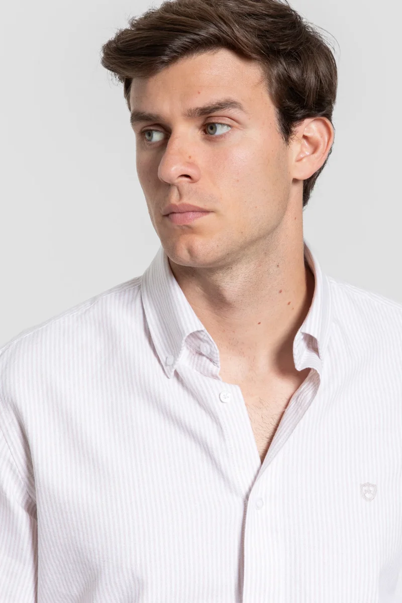 Camisa Rayas Camel