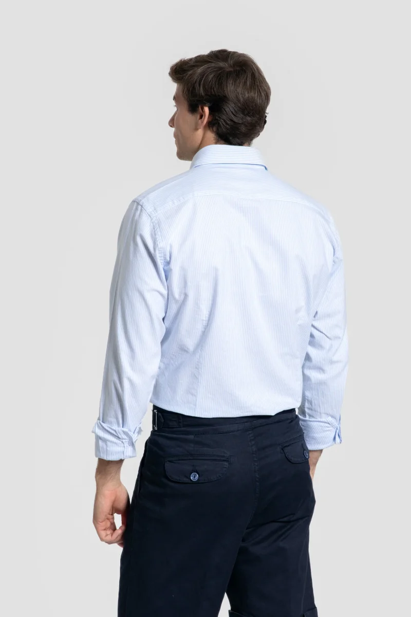Camisa Rayas Celeste - Imagen 5