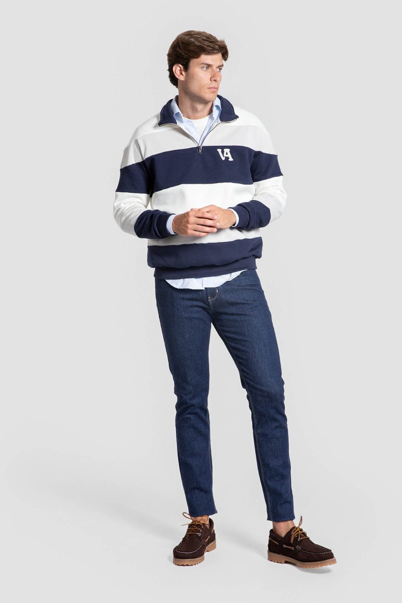 Sudadera de Rayas Marino - Imagen 3