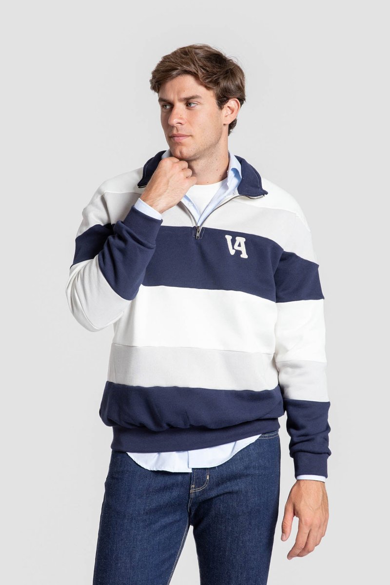 Sudadera de Rayas Marino - Imagen 4