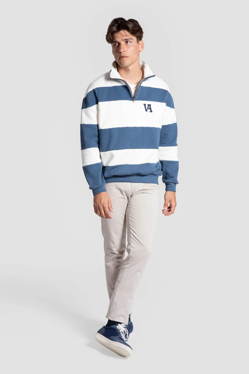 Sudadera Cremallera Rayas - Imagen 8