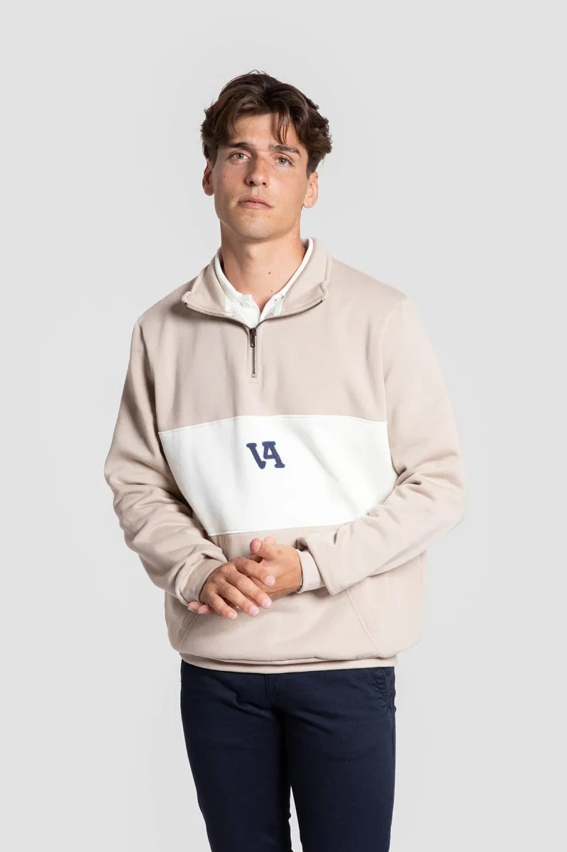 Sudadera Media Cremallera Franja Contraste - Imagen 6
