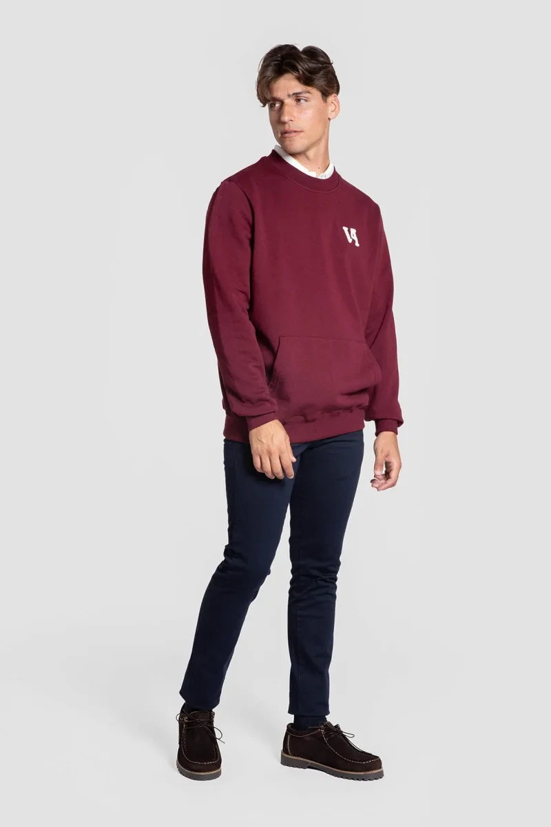 Sudadera de Cuello Redondo con Bolsillo Canguro - Imagen 8