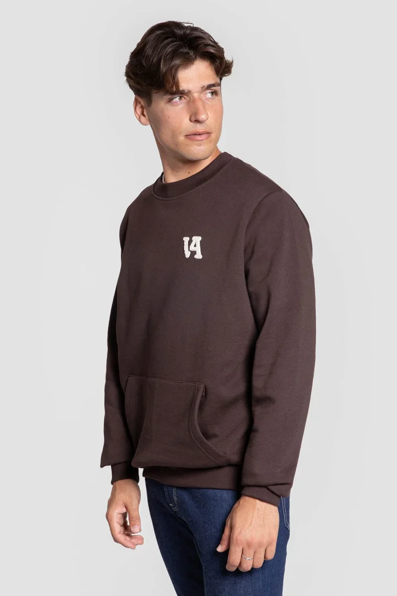 Sudadera de Cuello Redondo con Bolsillo Canguro - Imagen 7
