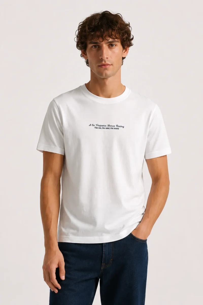 Camiseta Horse Raicing Blanca