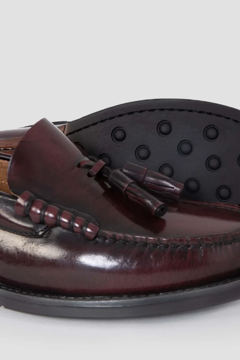 Mocasín con borlas burdeos - Imagen 3