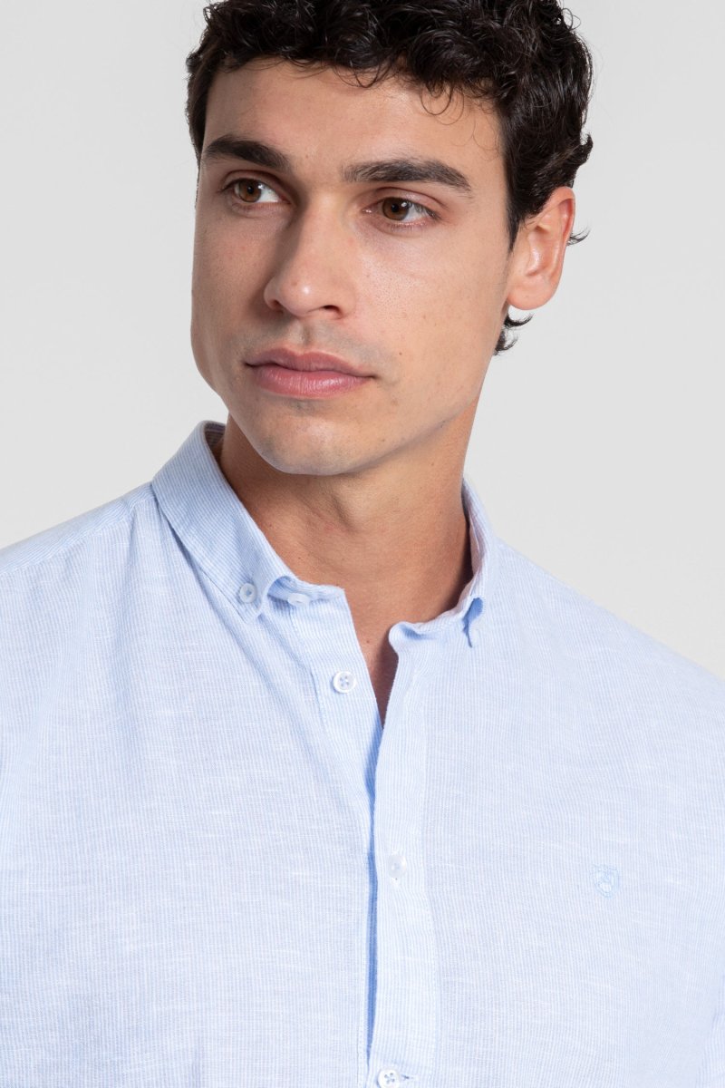 Polera Rayas Celeste - Imagen 4