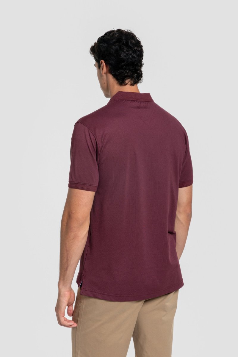 Polo Relieve Burdeos - Imagen 5