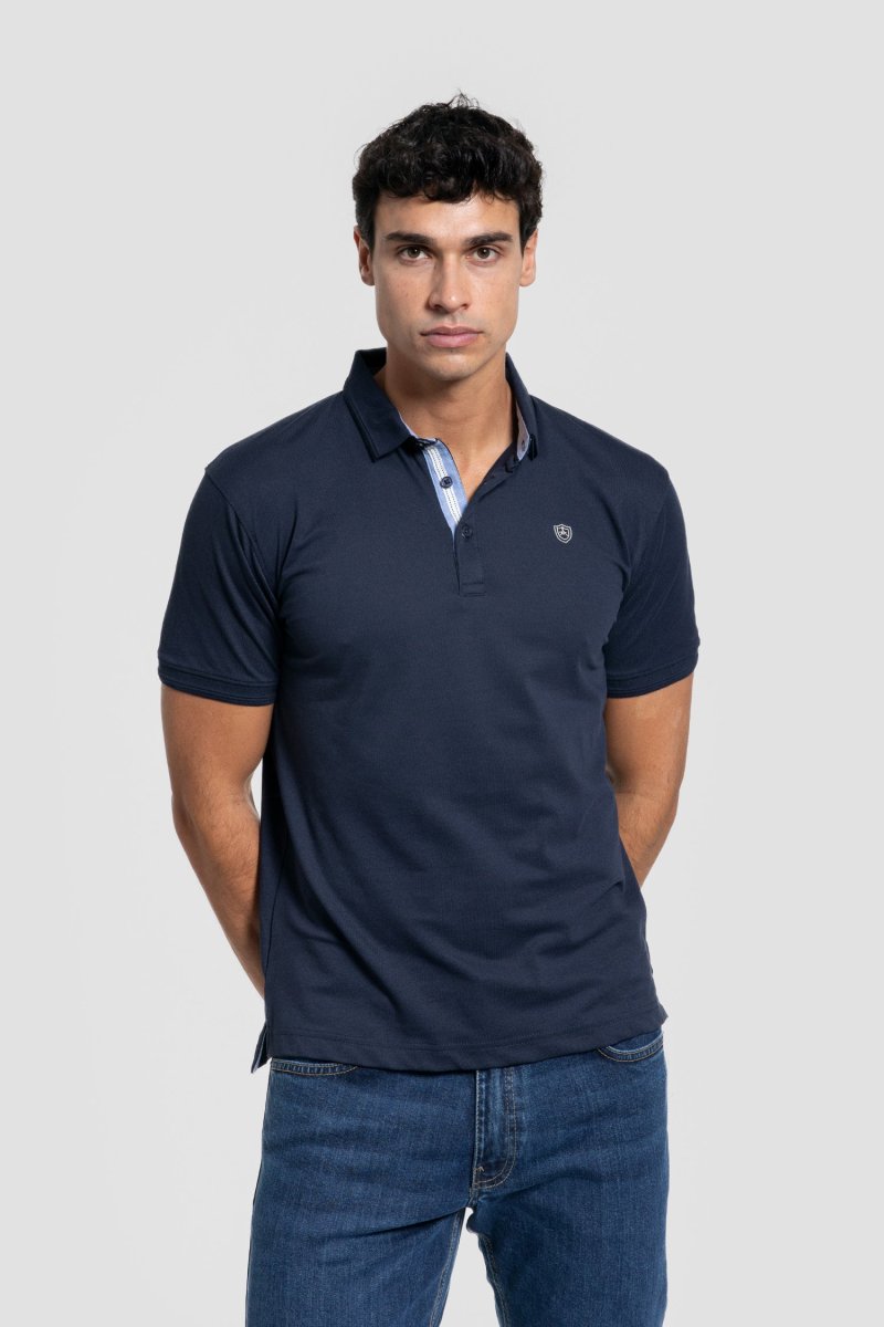 Polo Relieve Azul Marino - Imagen 4