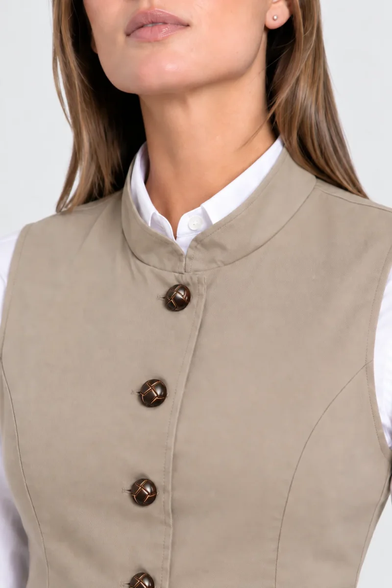 Chaleco Cuello Maho Peplum - Imagen 3