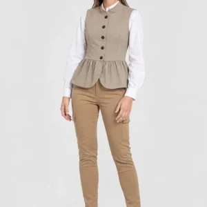 Chaleco Cuello Maho Peplum