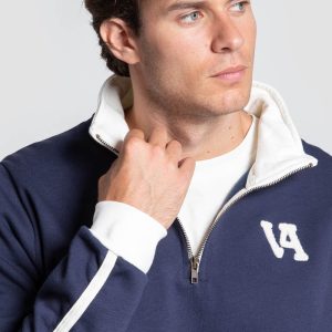 Sudadera Vivos Contraste Marino