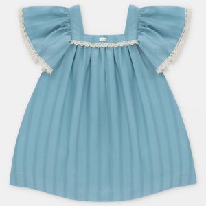 Vestido Tela Voile Raya Colección Milton