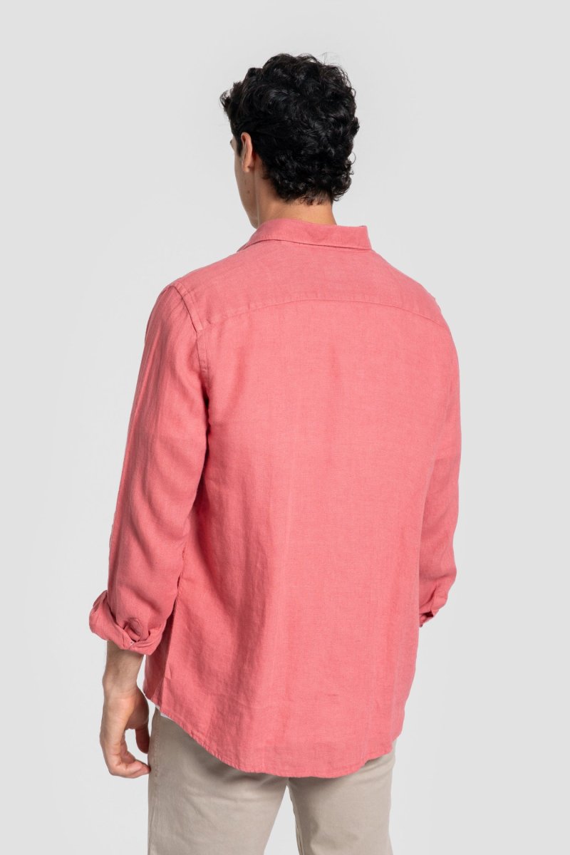 Camisa Lino Coral - Imagen 5