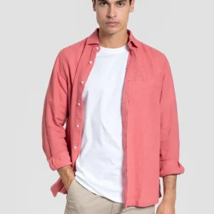 Camisa Lino Coral