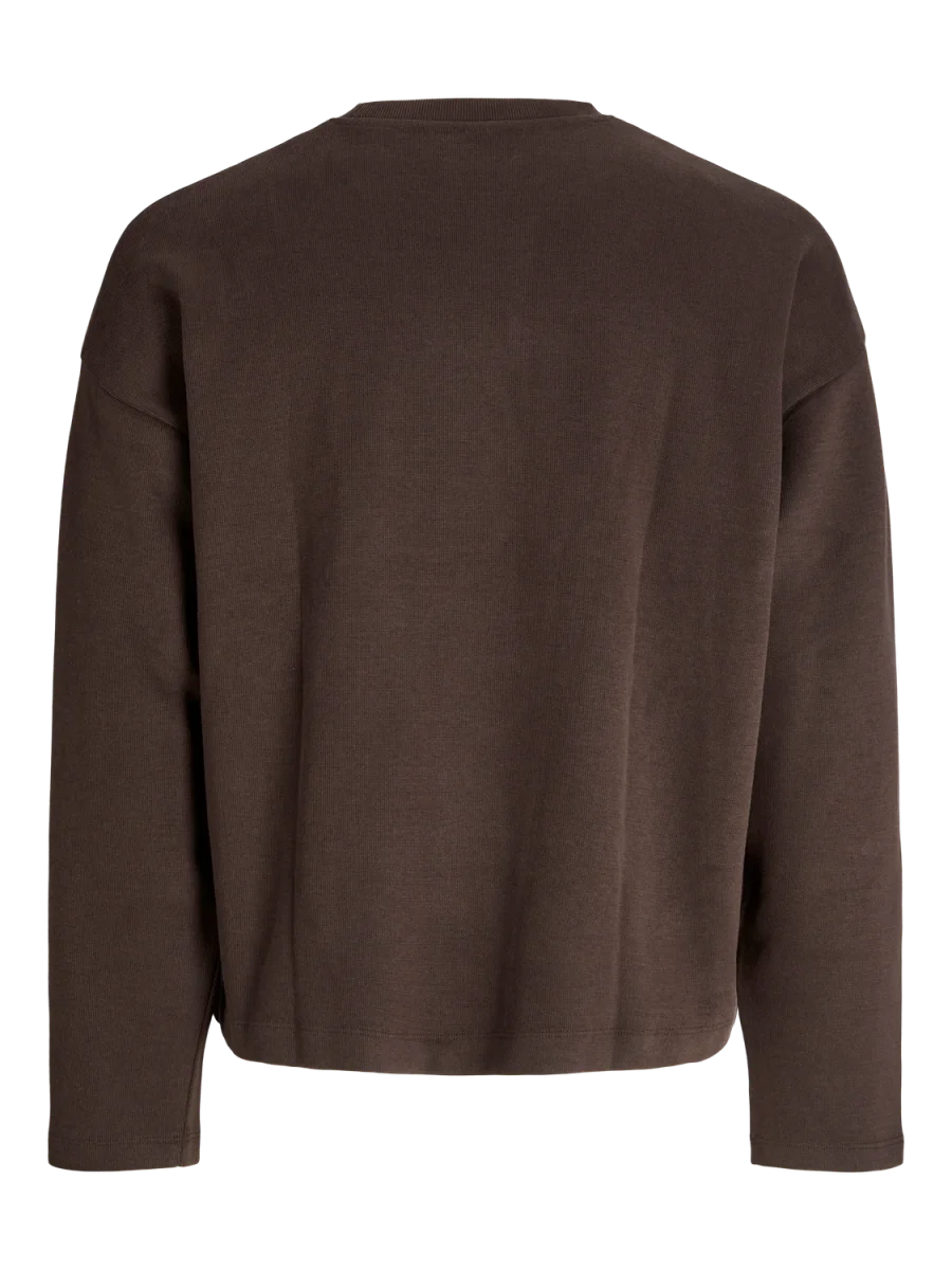 BUZO OVERSIZE COVER - Seal Brown - Imagen 3