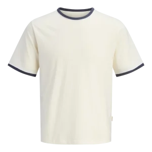 CAMISETA REGULAR MANGA CORTA DETALLE - Antique White
