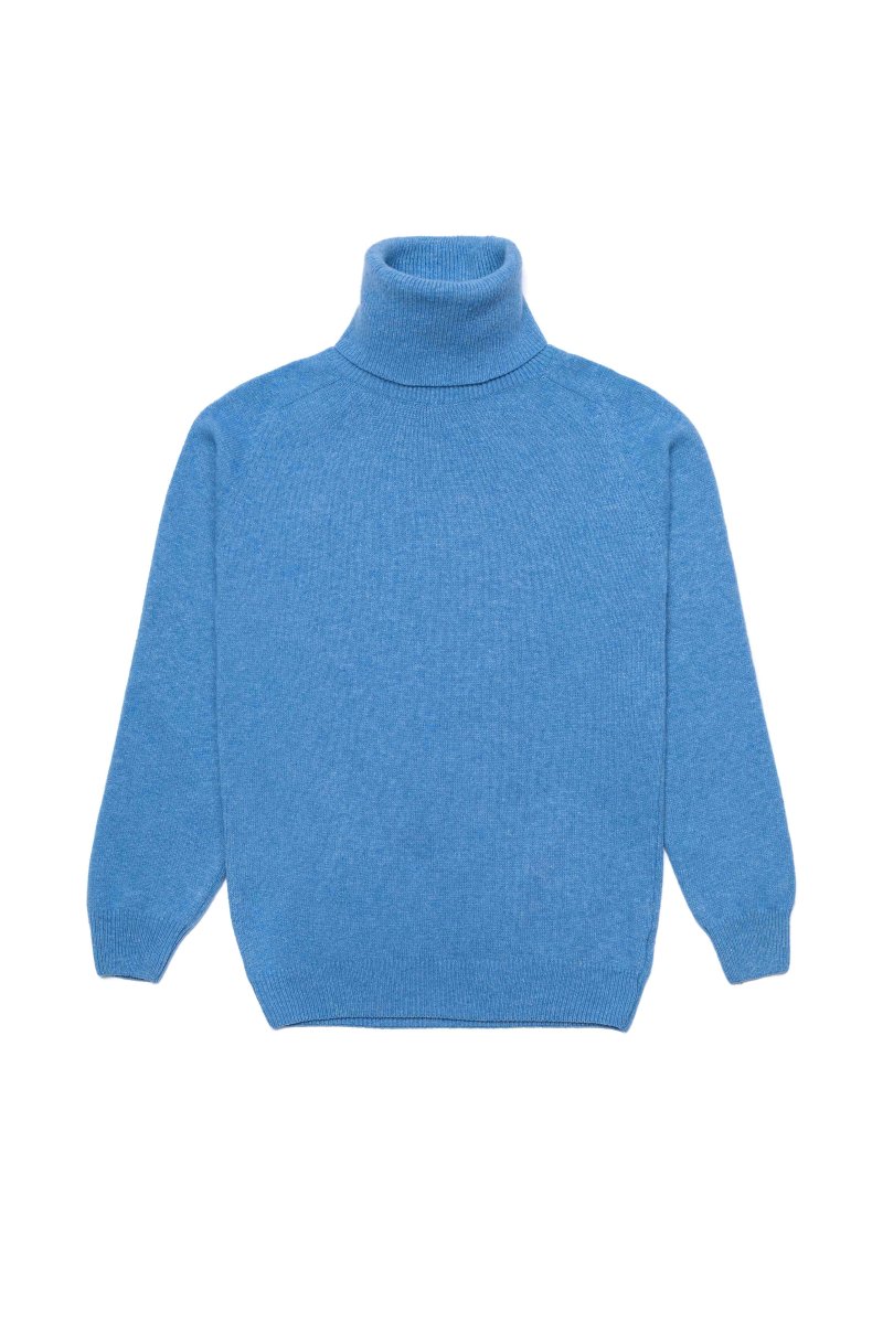 Jersey Cuello Vuelto Lambswool - Azul - Imagen 6