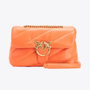 Classic love bag puff maxi quilt naranja