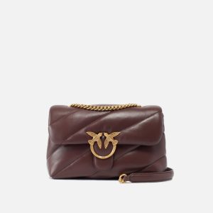 Classic love bag puff maxi quilt marrón chocolate