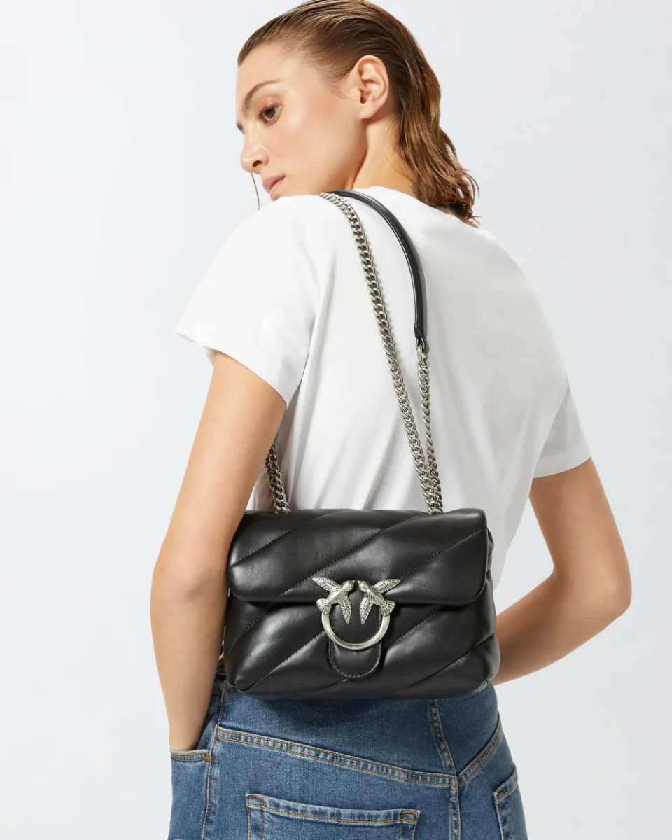 Bolso pequeño bandolera love bag puff maxi quilt - Imagen 6
