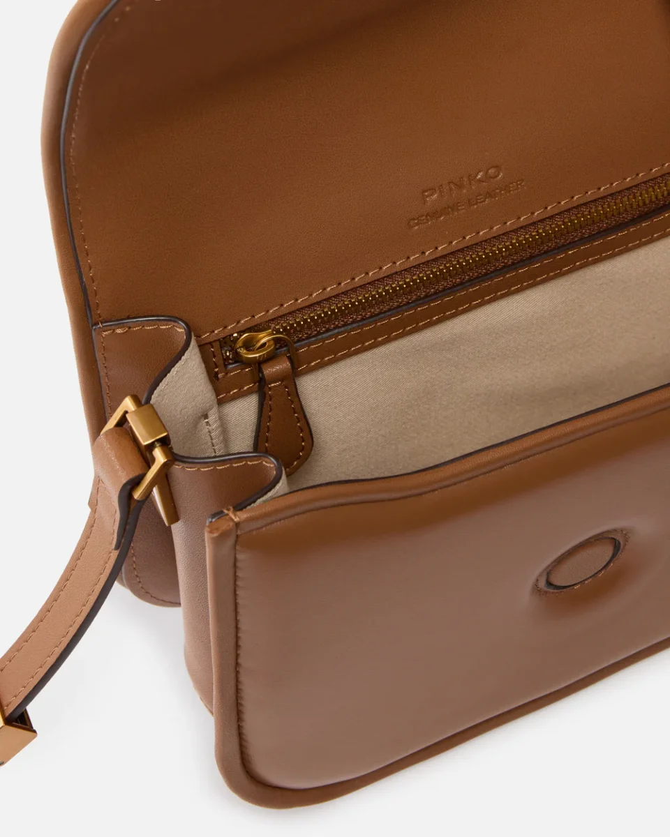 Bolso mediano de hombro love bag box marrón - Imagen 5