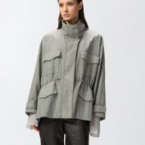 Parka tecnica con strass