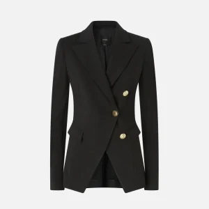 Blazer con detalle de botones dorados