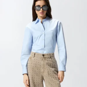 Camisa cuadrada de popelina