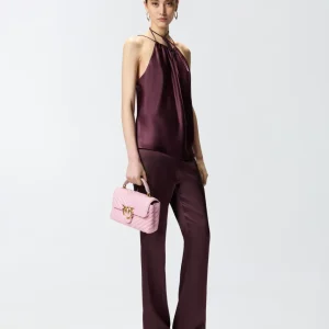 Pantalones acampanados de satén