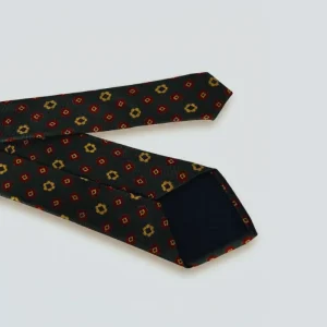 Corbata Kaki Estampada