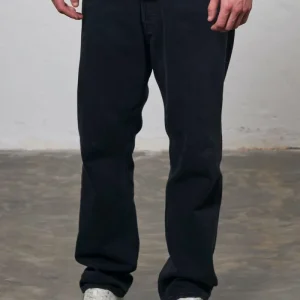 JEAN RELAXED TIRO ALTO CHRIS 981 - Black Denim